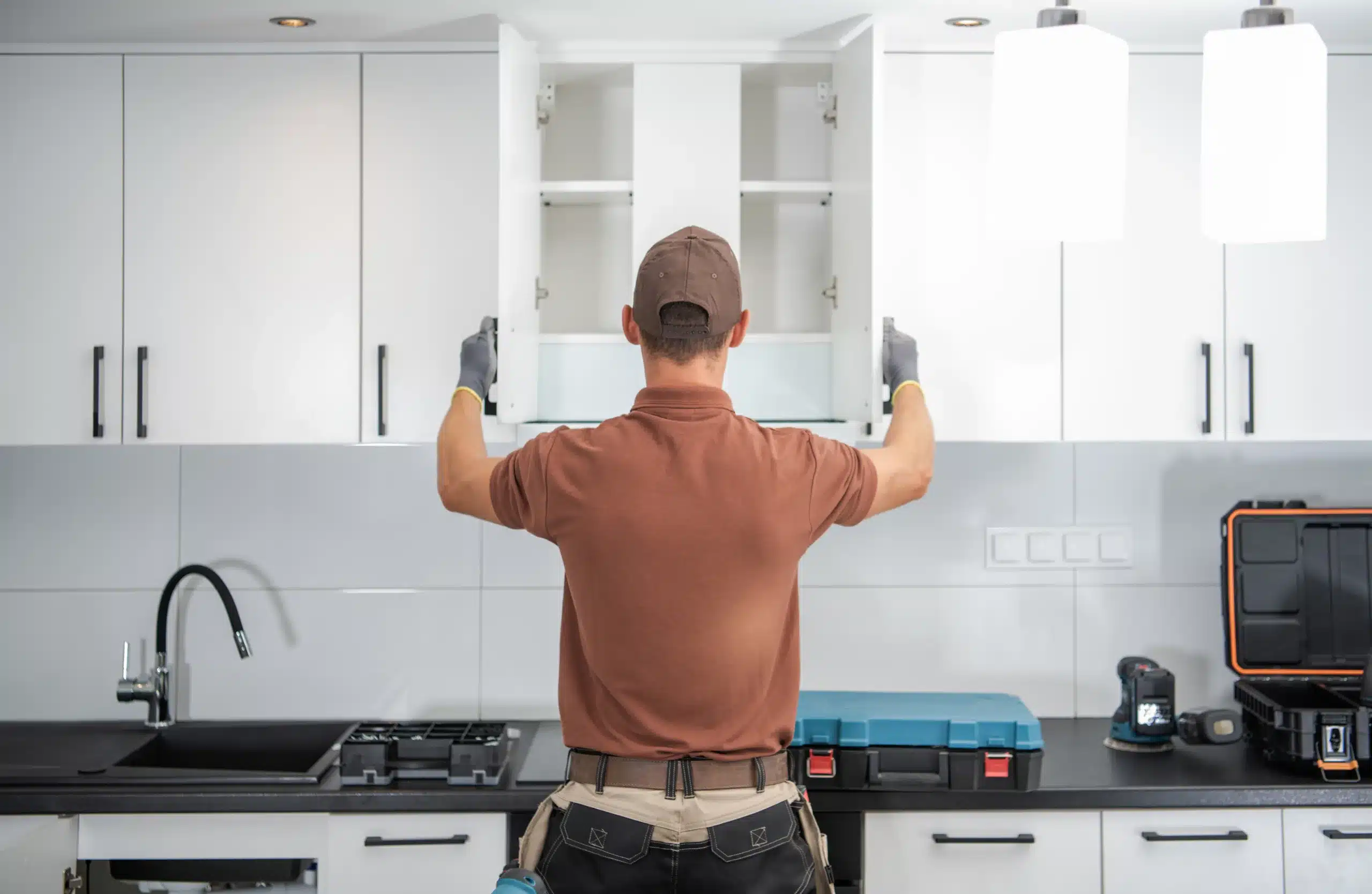 Cabinet installation visual reference